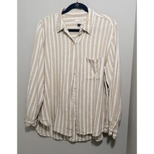 Women's Long Sleeve Casual Blouse, Size XL